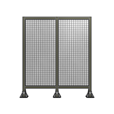 DOUBLE PANEL-3 LEGS 1400MM X 1200MM  1" MESH, AS A KIT