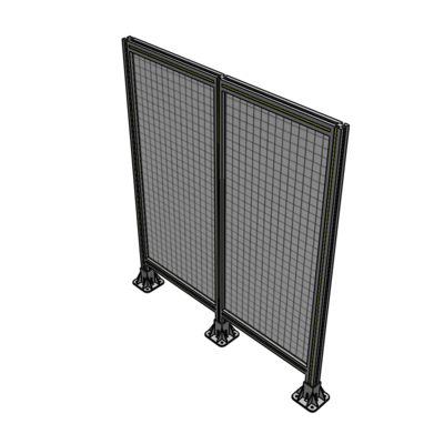 B8-1400-1200-0150-ZYMFK DOUBLE PANEL-3 LEGS 1400MM X 1200MM  1" MESH, AS A KIT