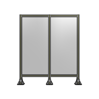 DOUBLE PANEL-3 LEGS 1400MM X 1200MM  1/4" POLYCARBONATE, AS A KIT