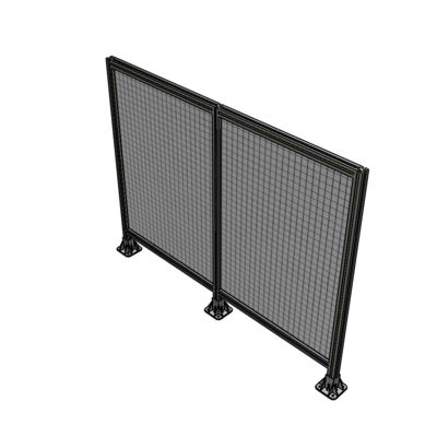 B8-1400-1800-0150-ZYMFA DOUBLE PANEL-3 LEGS  1400MM X 1800MM  1" MESH, FULLY ASSEMBLED