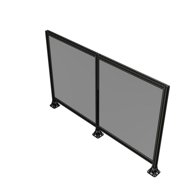 B8-1400-2200-0150-ZYPFK DOUBLE PANEL-3 LEGS 1400MM X 1800MM  1/4" POLYCARBONATE, AS A KIT