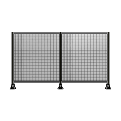 DOUBLE PANEL-3 LEGS  1400MM X 1800MM  1" MESH, FULLY ASSEMBLED