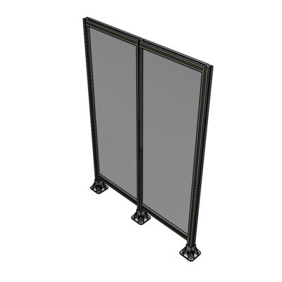 B8-1700-1200-0150-ZYPFK DOUBLE PANEL-3 LEGS 1700MM X 1200MM  1/4" POLYCARBONATE, AS A KIT
