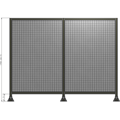B8-1700-2200-0150-ZYMFK DOUBLE PANEL-3 LEGS 1700MM X 2200MM  1" MESH, AS A KIT