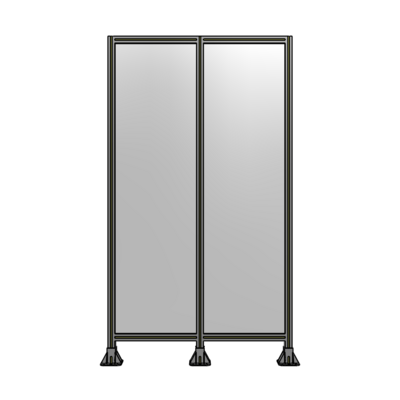 DOUBLE PANEL-3 LEGS 2135MM X 1200MM  1/4" POLYCARBONATE, AS A KIT