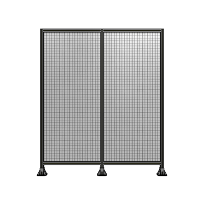DOUBLE PANEL-3 LEGS  2135MM X 1800MM  1" MESH, FULLY ASSEMBLED