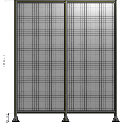 B8-2135-1800-0150-ZYMFK DOUBLE PANEL-3 LEGS 2135MM X 1800MM  1" MESH, AS A KIT