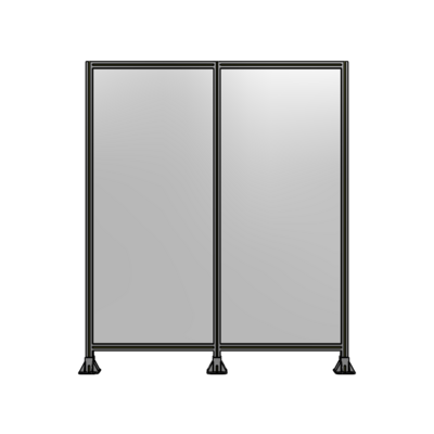 DOUBLE PANEL-3 LEGS  2135MM X 1800MM  1/4" POLYCARBONATE, FULLY ASSEMBLED