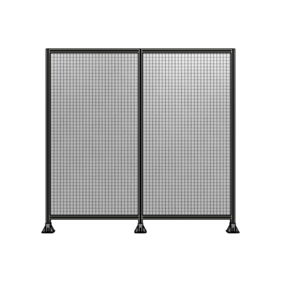 DOUBLE PANEL-3 LEGS  2135MM X 2200MM  1" MESH, FULLY ASSEMBLED