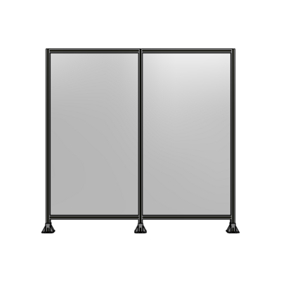 DOUBLE PANEL-3 LEGS 2135MM X 2200MM  1/4" POLYCARBONATE, AS A KIT