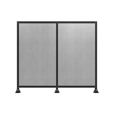 DOUBLE PANEL-3 LEGS  2135MM X 2400MM  1" MESH, FULLY ASSEMBLED