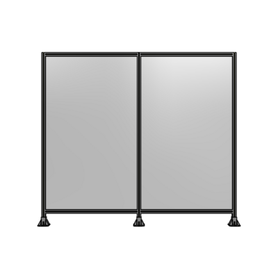 DOUBLE PANEL-3 LEGS  2135MM X 2400MM  1/4" POLYCARBONATE, FULLY ASSEMBLED