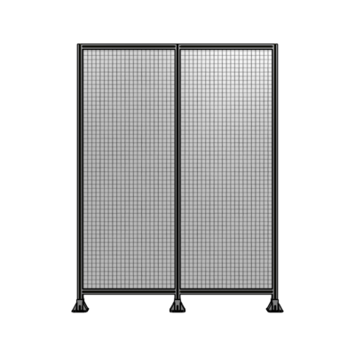 DOUBLE PANEL-3 LEGS  2400MM X 2400MM  1" MESH, FULLY ASSEMBLED