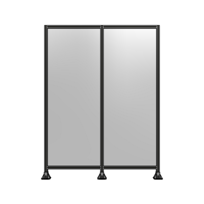 DOUBLE PANEL-3 LEGS  2400MM X 2400MM  1/4" POLYCARBONATE, FULLY ASSEMBLED