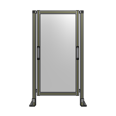 SINGLE REMOVABLE PANEL WITH LEGS 1400MM X 750MM 1/4" POLYCARBONATE, AS A KIT