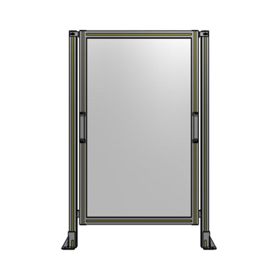 SINGLE REMOVABLE PANEL WITH LEGS 1400MM X 900MM 1/4" POLYCARBONATE, AS A KIT