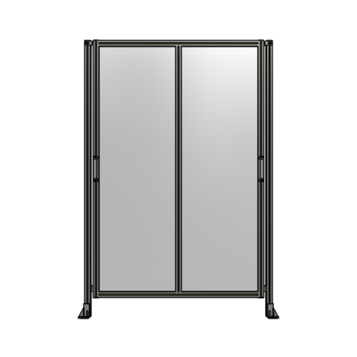 DOUBLE REMOVABLE PANEL WITH LEGS  2135MM X 1450MM 1/4" POLYCARBONATE, FULLY ASSEMBLED