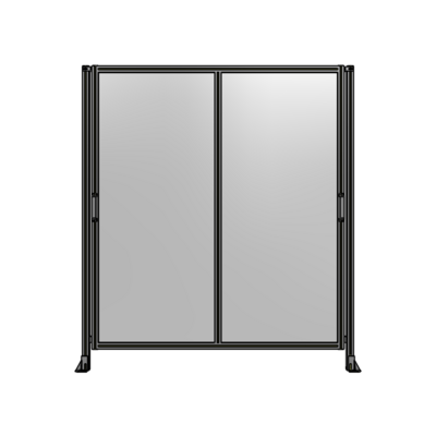 DOUBLE REMOVABLE PANEL WITH LEGS  2135MM X 1900MM 1/4" POLYCARBONATE, FULLY ASSEMBLED