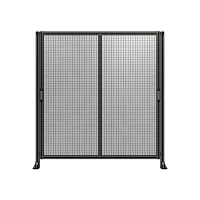 DOUBLE REMOVABLE PANEL WITH LEGS  2135MM X 2000MM 1" MESH, FULLY ASSEMBLED