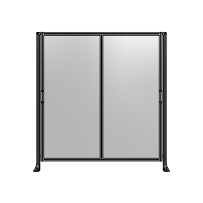 DOUBLE REMOVABLE PANEL WITH LEGS  2135MM X 2000MM 1/4" POLYCARBONATE, FULLY ASSEMBLED