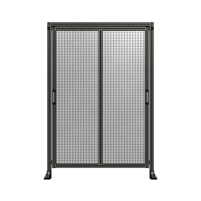 DOUBLE REMOVABLE PANEL WITH LEGS AND A HEADER  2135MM X 1450MM 1" MESH, AS A KIT