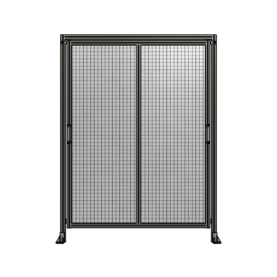 DOUBLE REMOVABLE PANEL WITH LEGS AND A HEADER  2135MM X 1600MM 1" MESH, FULLY ASSEMBLED