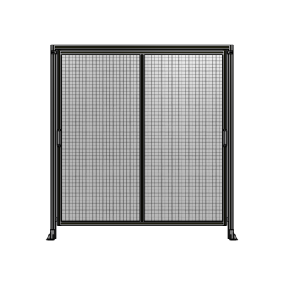 DOUBLE REMOVABLE PANEL WITH LEGS AND A HEADER  2135MM X 2000MM 1" MESH, AS A KIT