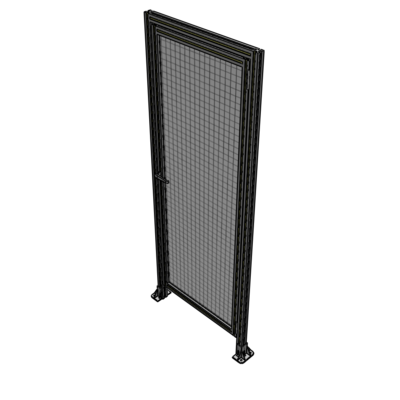 G2-2135-0820-0150-EYMTA DOOR WITH HEADER, HANDLE WITH INTERNAL EGRESS ON LEFT 2135MM X 820MM 1" MESH, FULLY ASSEMBLED