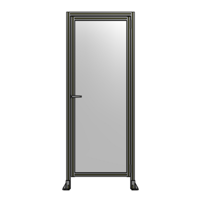 DOOR WITH HEADER, HANDLE WITH INTERNAL EGRESS ON LEFT 2135MM X 820MM 1/4" POLYCARBONATE, AS A KIT