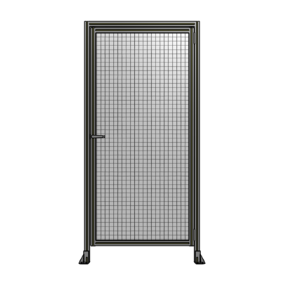 DOOR WITH HEADER, HANDLE WITH INTERNAL EGRESS ON LEFT 2135MM X 1020MM 1" MESH, AS A KIT