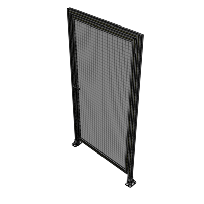 G2-2135-1100-0150-EYMTK DOOR WITH HEADER, HANDLE WITH INTERNAL EGRESS ON LEFT 2135MM X 1100MM 1" MESH, AS A KIT