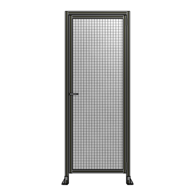 DOOR WITH HEADER, HANDLE WITH INTERNAL EGRESS ON LEFT 2400MM X 900MM 1" MESH, AS A KIT