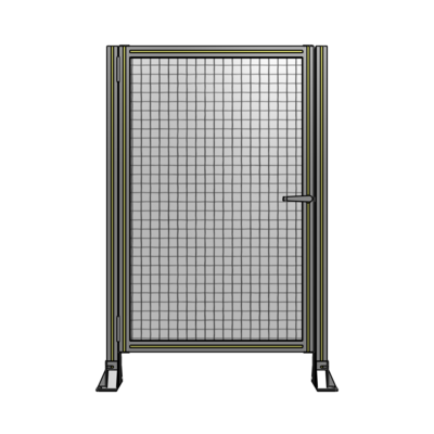 DOOR-ROBUST FRAME, HANDLE/INTERNAL EGRESS ON RIGHT 1400MM X 900MM 1" MESH, AS A KIT