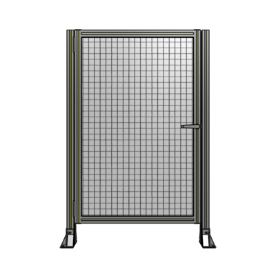 DOOR-ROBUST FRAME, HANDLE/INTERNAL EGRESS ON RIGHT 1400MM X 920MM 1" MESH, FULLY ASSEMBLED