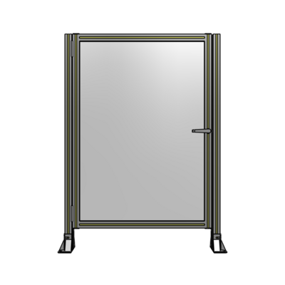 DOOR-ROBUST FRAME, HANDLE/INTERNAL EGRESS ON RIGHT 1400MM X 1000MM 1/4" POLYCARBONATE, AS A KIT