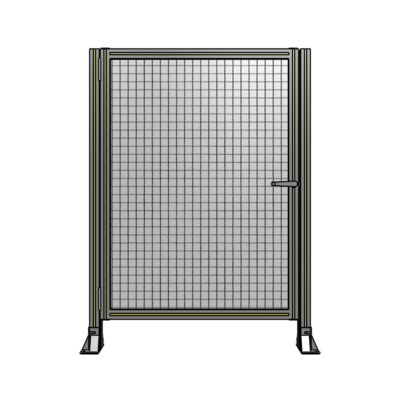 DOOR-ROBUST FRAME, HANDLE/INTERNAL EGRESS ON RIGHT 1400MM X 1020MM 1" MESH, FULLY ASSEMBLED
