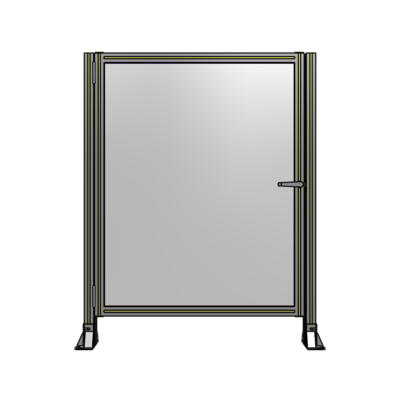 DOOR-ROBUST FRAME, HANDLE/INTERNAL EGRESS ON RIGHT 1400MM X 1100MM 1/4" POLYCARBONATE, AS A KIT