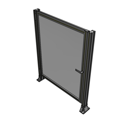 G5-1400-1100-0150-EYPTK DOOR-ROBUST FRAME, HANDLE/INTERNAL EGRESS ON RIGHT 1400MM X 1100MM 1/4" POLYCARBONATE, AS A KIT