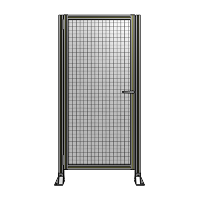 DOOR-ROBUST FRAME, HANDLE/INTERNAL EGRESS ON RIGHT 1700MM X 820MM 1" MESH, FULLY ASSEMBLED