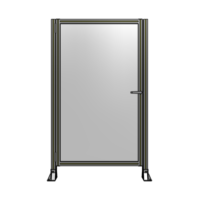 DOOR-ROBUST FRAME, HANDLE/INTERNAL EGRESS ON RIGHT 1700MM X 1020MM 1/4" POLYCARBONATE, AS A KIT