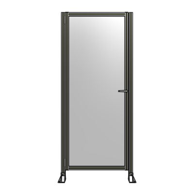 DOOR-ROBUST FRAME, HANDLE/INTERNAL EGRESS ON RIGHT 2135MM X 900MM 1/4" POLYCARBONATE, AS A KIT