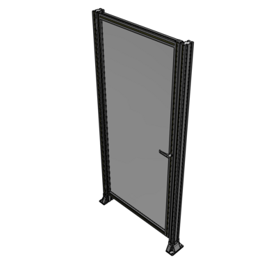 G5-2135-1000-0150-EYPTK DOOR-ROBUST FRAME, HANDLE/INTERNAL EGRESS ON RIGHT 2135MM X 1000MM 1/4" POLYCARBONATE, AS A KIT
