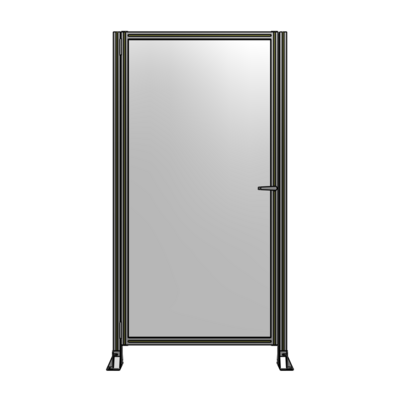 DOOR-ROBUST FRAME, HANDLE/INTERNAL EGRESS ON RIGHT 2135MM X 1100MM 1/4" POLYCARBONATE, AS A KIT