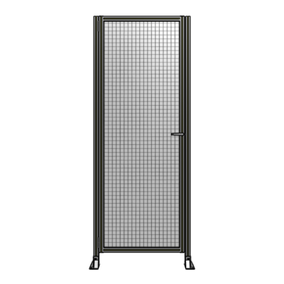 DOOR-ROBUST FRAME, HANDLE/INTERNAL EGRESS ON RIGHT 2135MM X 920MM 1" MESH, FULLY ASSEMBLED