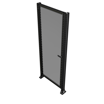 G5-2400-0920-0150-EYPTA DOOR-ROBUST FRAME, HANDLE/INTERNAL EGRESS ON RIGHT 2135MM X 920MM 1/4" POLYCARBONATE, ASSEMBLED