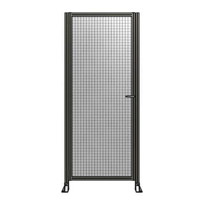 DOOR-ROBUST FRAME, HANDLE/INTERNAL EGRESS ON RIGHT 2135MM X 1000MM 1" MESH, FULLY ASSEMBLED