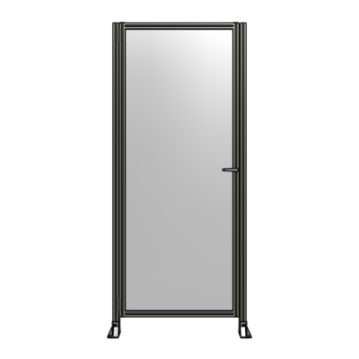 DOOR-ROBUST FRAME, HANDLE/INTERNAL EGRESS ON RIGHT 2135MM X 1020MM 1/4" POLYCARBONATE, AS A KIT