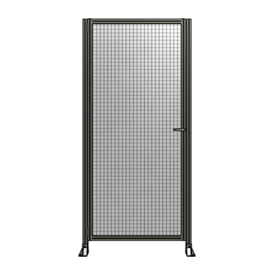 DOOR-ROBUST FRAME, HANDLE/INTERNAL EGRESS ON RIGHT 2135MM X 1100MM 1" MESH, AS A KIT