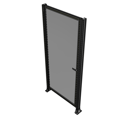 G5-2400-1100-0150-EYPTA DOOR-ROBUST FRAME, HANDLE/INTERNAL EGRESS ON RIGHT 2135MM X 1100MM 1/4" POLYCARBONATE, ASSEMBLED