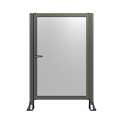 DOOR-ROBUST FRAME, HANDLE/INTERNAL EGRESS ON LEFT 1400MM X 920MM 1/4" POLYCARBONATE, AS A KIT